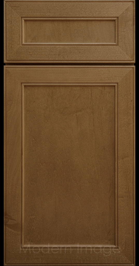 Stained Davis refined Shaker style kitchen cabinet in a Brown stain by Modern Image AZ.